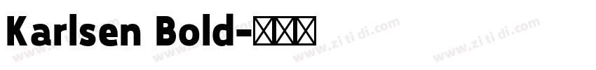 Karlsen Bold字体转换